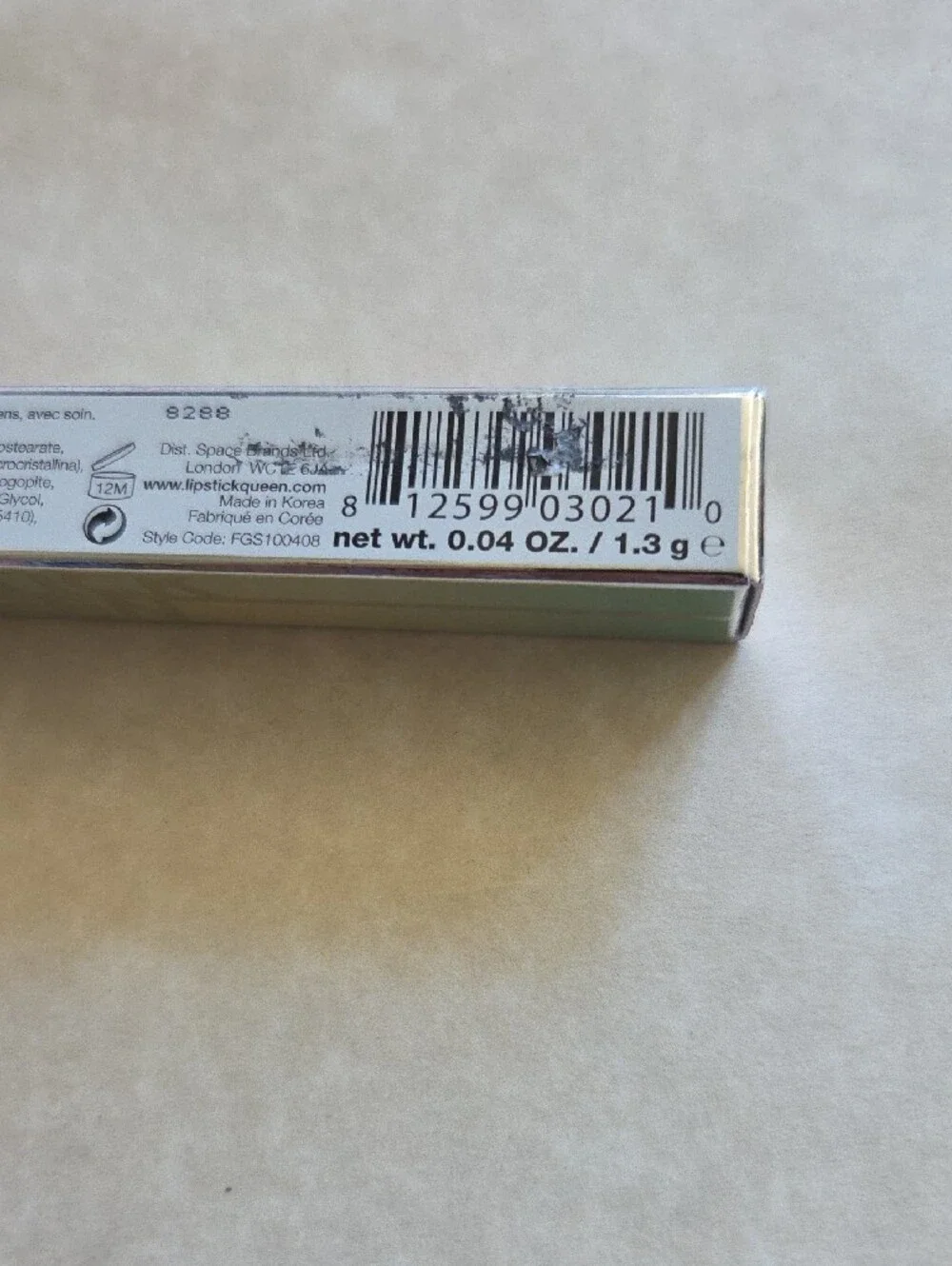 Lipstick Queen Rear View Mirror Lip Lacquer - Thunder Rose 0.04 oz / 1.2g - New